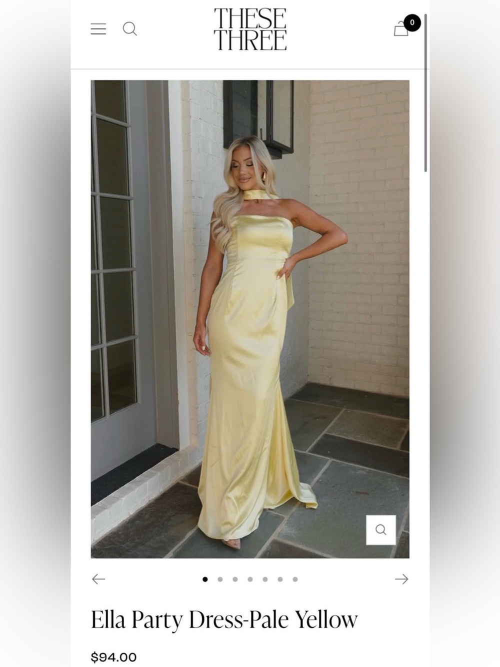 Elegant Satin Strapless Maxi Dress with Scarf in Pale Yellow